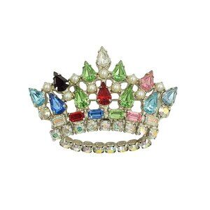 Vintage B. David "Family Crown" Pin